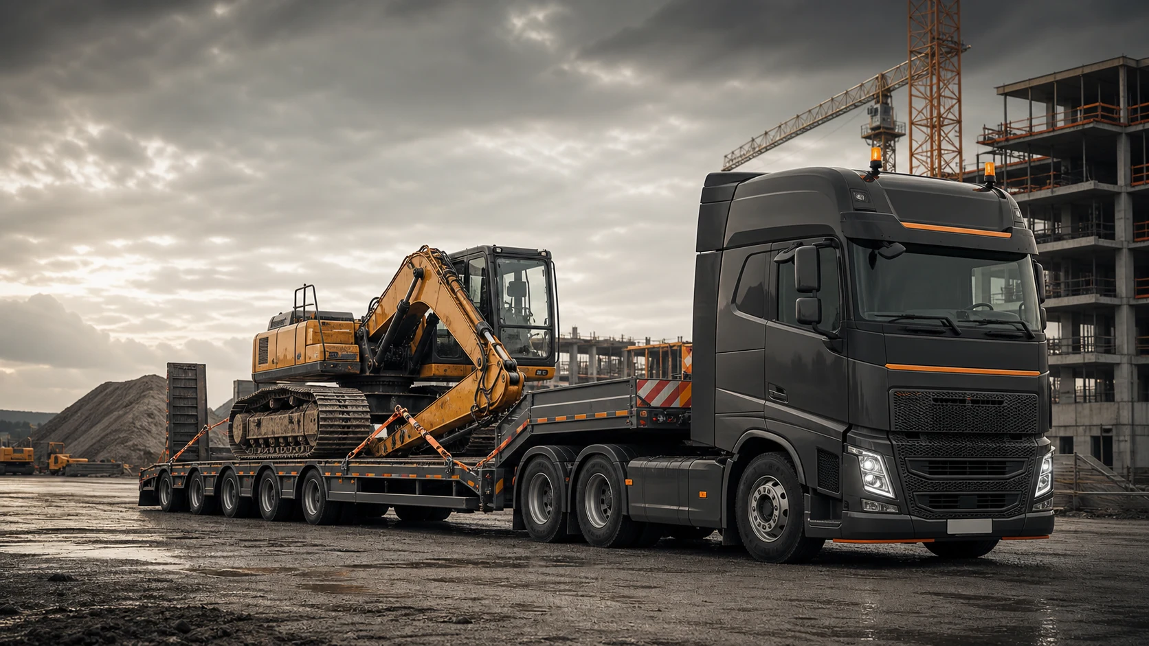 Leistung: Baumaschinen-Transport